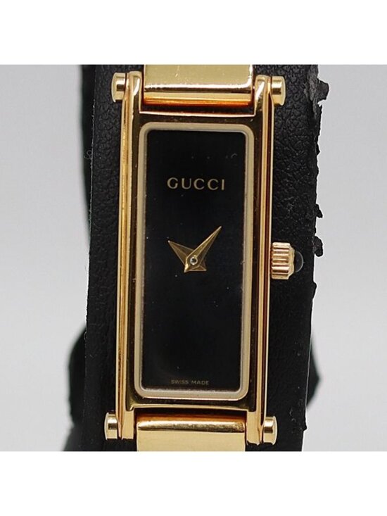 Gucci Quartz Black Dial Watch Tam